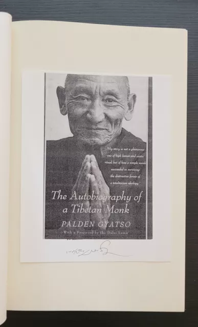 The Autobiography of a Tibetan Monk / Palden Gyatso signed book rare 2