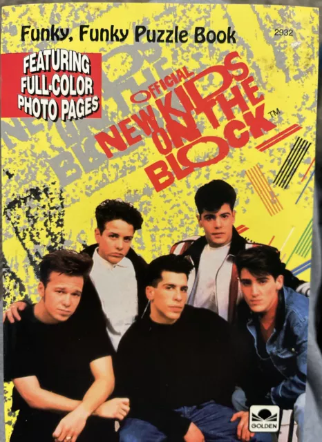 Official New Kids On The Block - Funky, Funky Puzzle Book- -1990