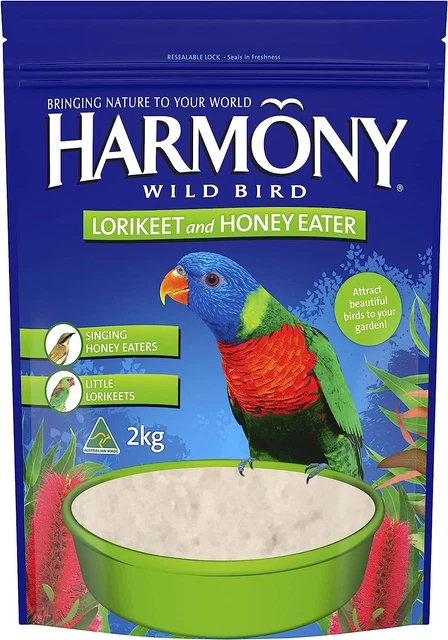 Harmony Wild Bird Lorikeet and Honey Eater 2Kg | BRAND NEW | FREE SHIPPING AU