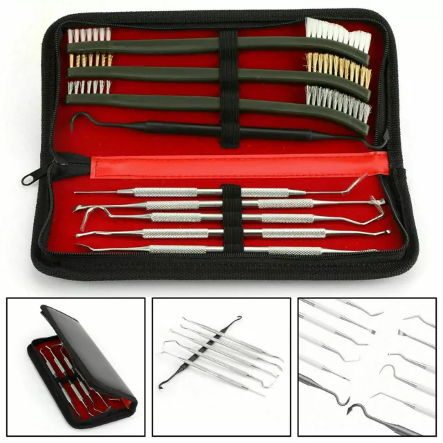 9PCS New Gun Clean Brush Set Cleaning Kit For Handgun Pistol Rifle Picks Rifle