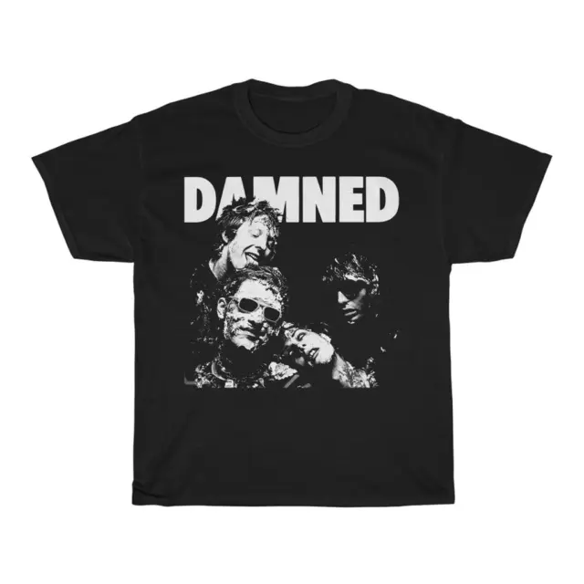 retro The Damned band T-shirt Black Short Sleeve All Sizes S to 5Xl 1F1315