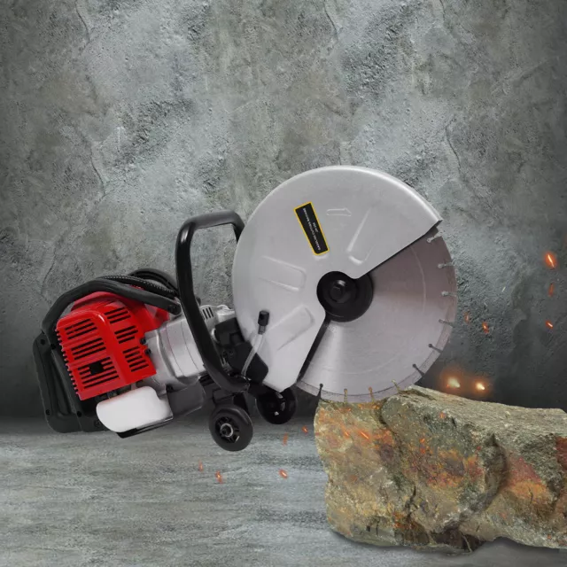 2 Stroke Gas Power Cement Masonry Concrete Cut off Saw Cutting Tool 52cc W/Blade