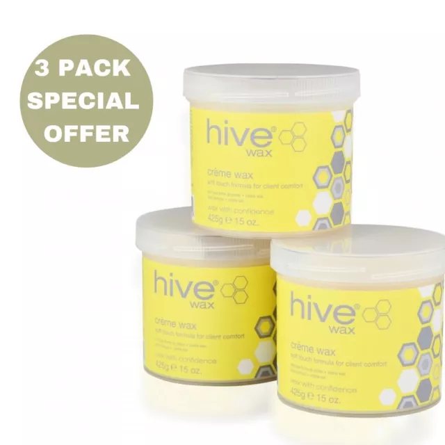 Hive Of Beauty Waxing Depilatory Creme Wax Lotion Strong Fine Hair Removal 3for2