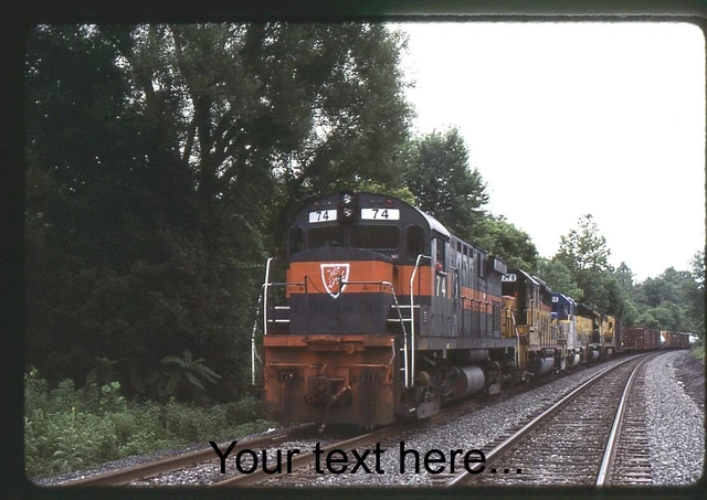 s642 Orig Slide Delaware & Hudson 74 Plus 4 Train PYRP Catasaqua, Pa 1990