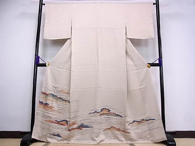 Luxurious Chiso designer brand Silk Irotomesode Kimono Japanese Japan Embroidery