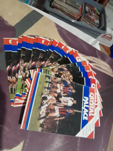 Crystal Palace Home Football Programmes x 21 1978/1979 All Listed