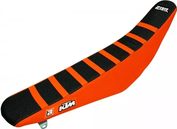 Black/Orange Zebra Gripper Seat Cover Fits KTM EXCF450 2012 2013 2014 2015 2016