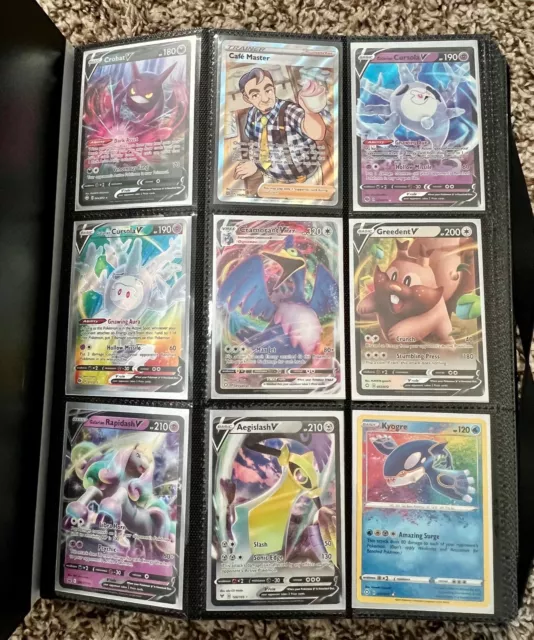 HUGE Binder Collection Lot of 360 Pokemon Cards Full Arts EX/GX/V/VMax IR AR