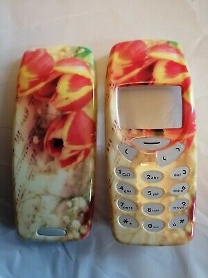 Red Tulips Nokia 3310 / 3330 Fascia Front and Back Covers Housings Keypads