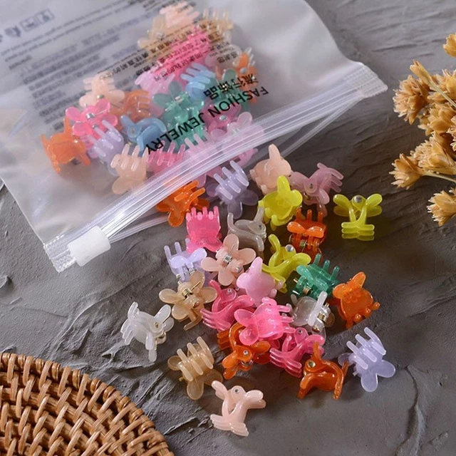 Women Kids Mini Clamp Hairpins Girls Cute Small Hair Crabs Flower Star Hairclip 8