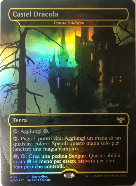 MTG Tenuta Voldaren Estate / Castel Dracula - FOIL PROMO Promessa Cremisi BaB IT