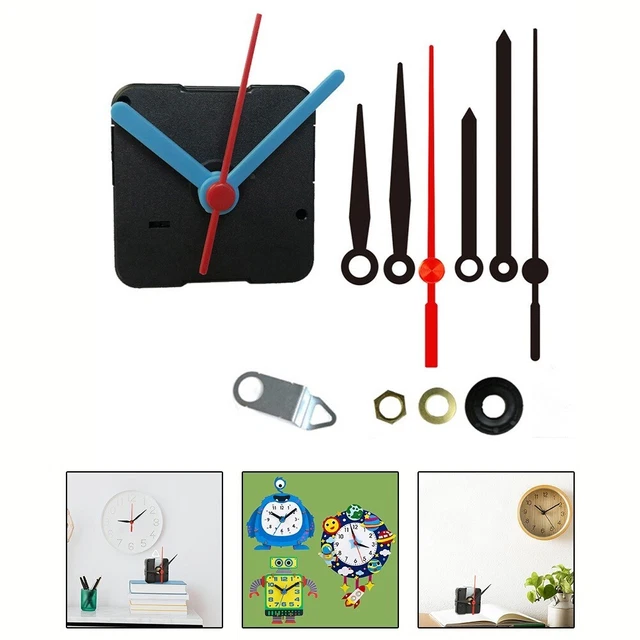 Kit Mécanisme D'Horloge Et Aiguilles Pour Horloge Murale Vinyle - Remplacement DIY, Précision Quartz