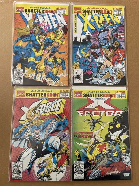 Shattershot Annual Lot Parts 1-4 * 1 2 3 4 * X-Force,  X-Men, X-Factor, Marvel