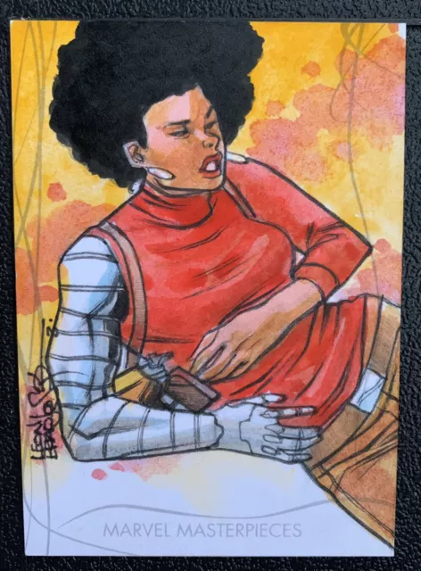 2020 Marvel Masterpieces Sketch Cards 1/1 Leon Braojos Auto