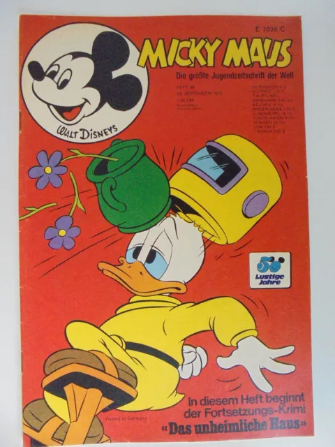 1x Comic -Micky Maus  Nr. 39 - 1973 - Walt Disneys- Zustand 2