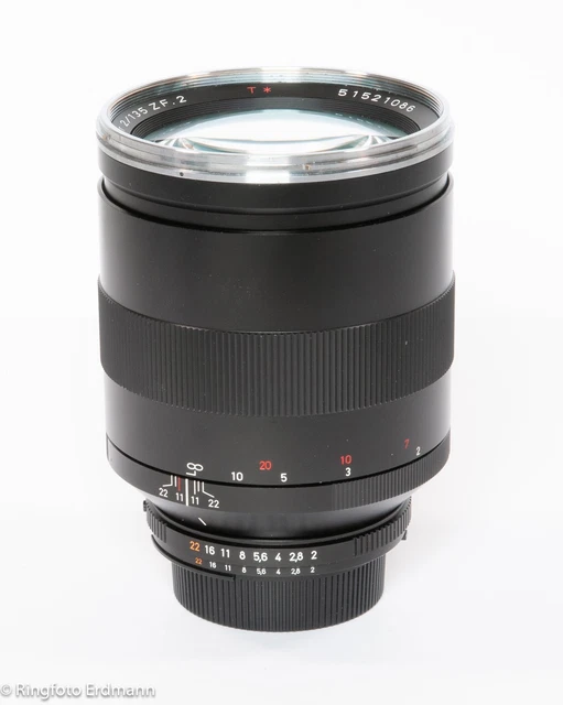 ZEISS APO Sonnar 2/135mm ZF.2, schwarz, gebraucht, 1A, Nikon F, vom Fachhandel