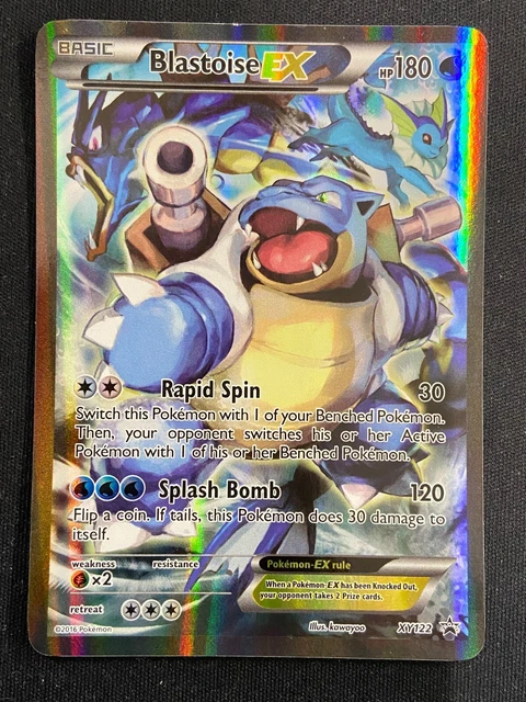 Blastoise EX - XY122 schwarzer Stern Promo-Karte (Pokemon) Full Art Ultra selten - LP