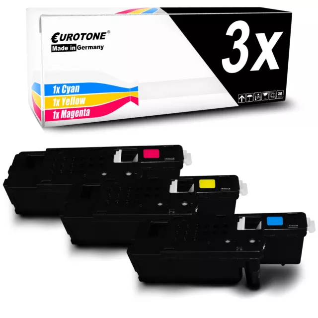 3x Cartouche Alternative pour Epson Aculaser C1700 C1750N Avec Chaque Env. 2.000