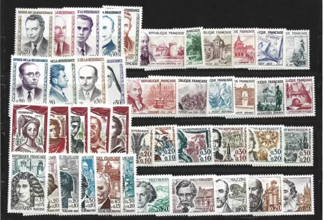 séries timbres France neufs ** " Célébrités "après 1960