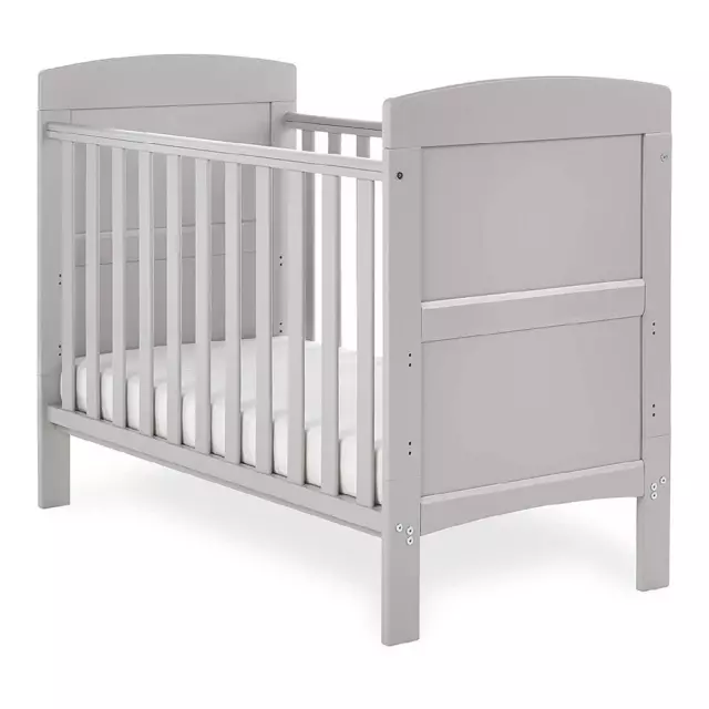 Open Box Return - Obaby Grace Mini Cot Bed (Warm Grey) 452