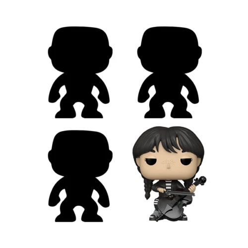 Funko Pop! Mistery Box Wednesday Addams With Cello 1310 + 3 Random Pop