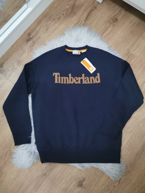 Timberland Men's Sweatshirt, Size M, Navy Color. Brand New With Tags!