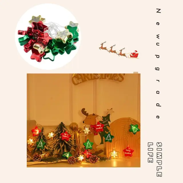 LED Christmas Star Decorative Lights LED Xmas Ornaments✨f W1L6