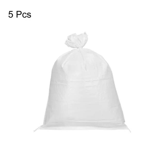 Sand Bags Empty White Woven Polypropylene 13.8 Inch x 11 Inch Pack of 5 3