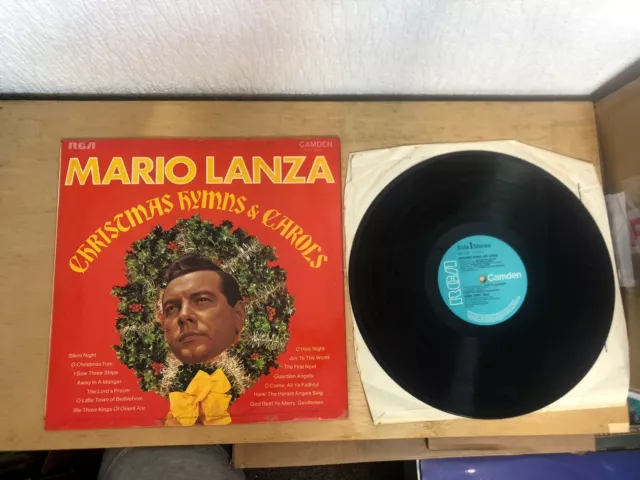 Mario Lanza Christmas Hymns & Carols Cds 1036 Vinyl Record Lp