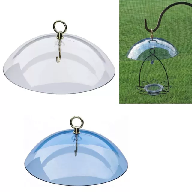 Squirrel Guard for Bird Feeder Clear Protective Feeder Baffle Rain Co-yt