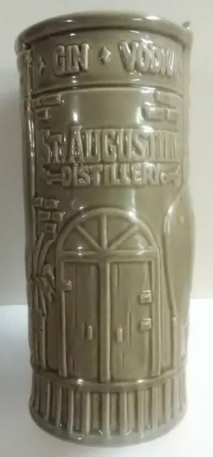 St Augustine Distillery 2016 Tiki Farm Olive Green/ Gray Glaze Mug by Thor