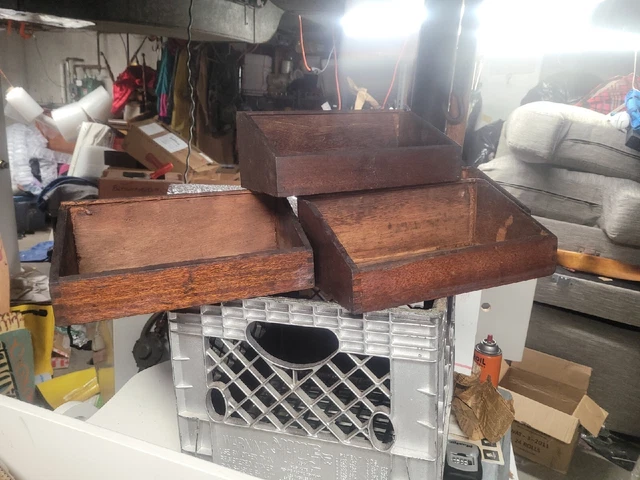 Antique Hardware Store  Primitive AAFA  Farmhouse Canted 4 Box per Order