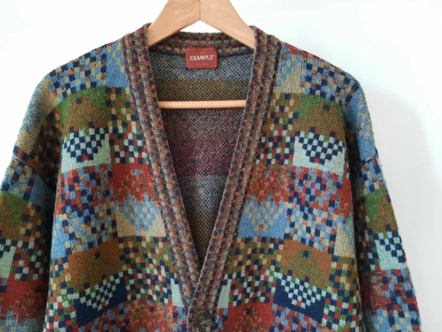 Missoni 80s 90s Example line vintage wool cardigan vest knitwear