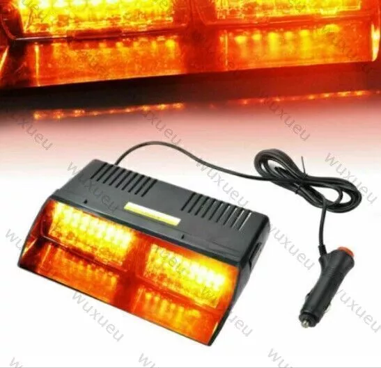 16 LED Auto Blitzlicht Frontblitzer Warnleuchte Dash Strobe Notfall Warnung KFZ