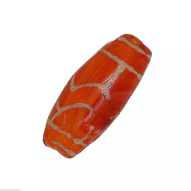 (0545) Bleached Carnelian Bead from China-Tibet   仿古刻蚀中国藏玛瑙珠