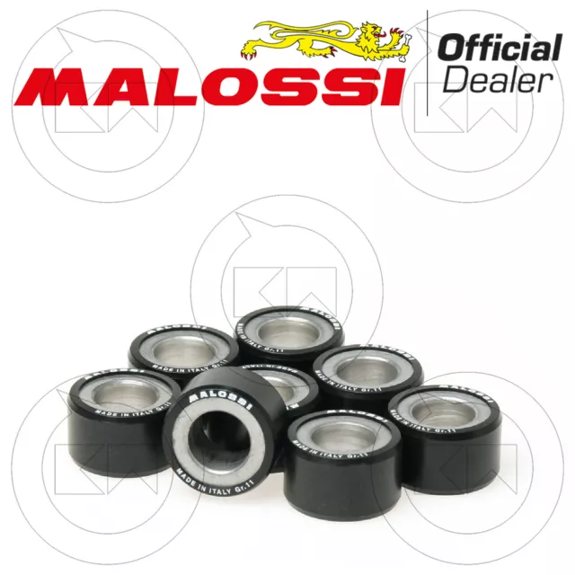 SET 8 RULLI MASSETTE MALOSSI VARIATORE YAMAHA TMAX 500 530 560 cc GRAMMI 16