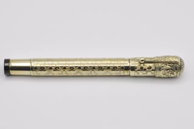 Electa (by Ceriani) vintage 1930s gold overlay fountain pen nearmint