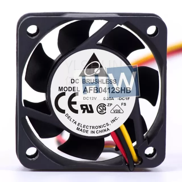 1PC Delta AFB0412SHB 3-wire DC12V 0.35A 4015 4CM High Air Volume Cooling Fan