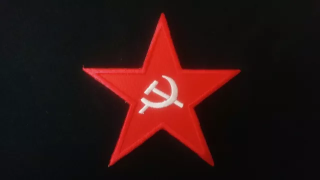 Patch Aufnäher Aufbügler Fahne Flagge Stern Sowjetunion UdSSR CCCP 8,5x8,5 cm