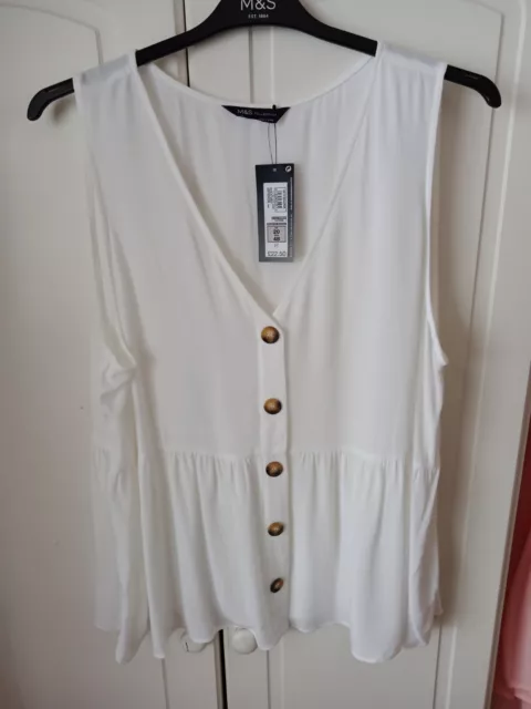 Marks And Spencer Ladies Top Size 20 New