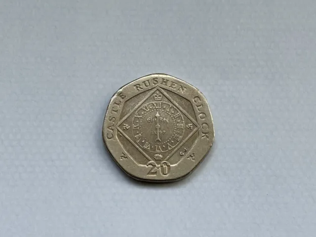 Castle Rushen Clock 20p Coin 2015