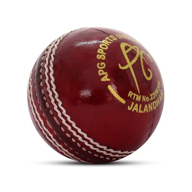 APG Davidson Cuero Pelota Cricket Rojo Tamaño Estándar