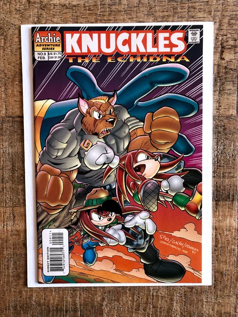 Knuckles The Echidna #9 (Archie Adventure Series Comics Book – 1998) VF/NM