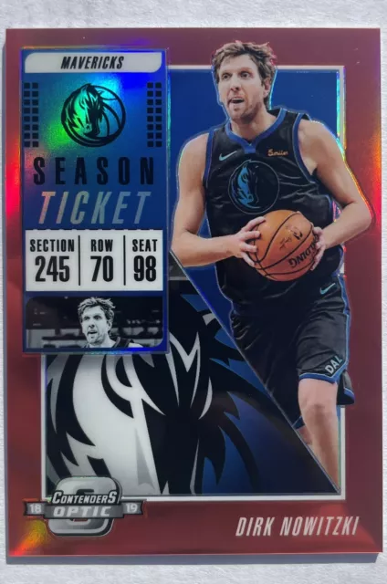 Dirk Nowitzki 2018 Panini Contenders Optic Red #53