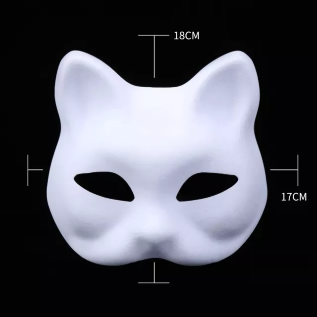 10pcs Paper Masks DIY Paintable Mask White Plain Mask Costume Mask