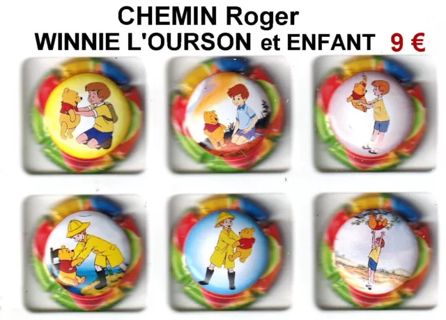 NEWS   CAPSULES DE CHAMPAGNE Roger Chemin WINNIE L'OURSON et L'ENFANT