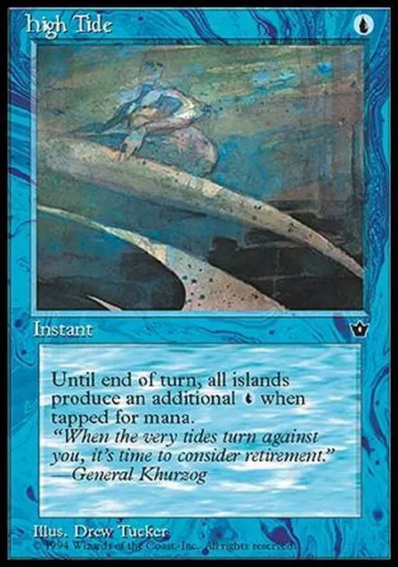 High Tide (Version 1) ~ Fallen Empires [ Excellent ] [ Magic MTG ]