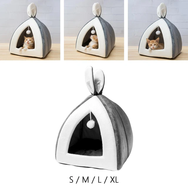 TENTE GROTTE POUR chat coussin amovible chaton chaton dort antidérapant