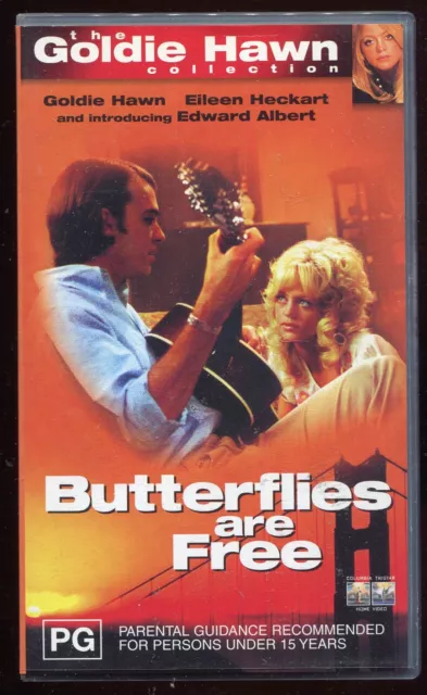 BUTTERFLIES ARE FREE - Columbia TriStar Home Video VHS Goldie Hawn £6. ...