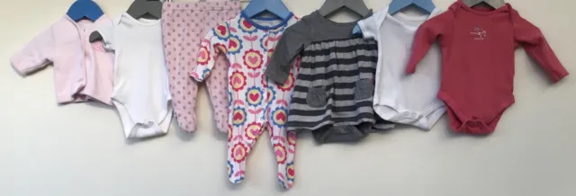 Baby Girls Bundle Of Clothing Age 0-3 Mothercare TU F&F George Matalan